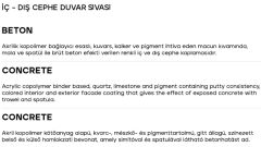 Beton Efekti Veren Dekoratif Sıva