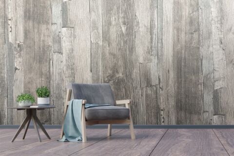 Doğal Ahşap Renkli Parlak Sıva