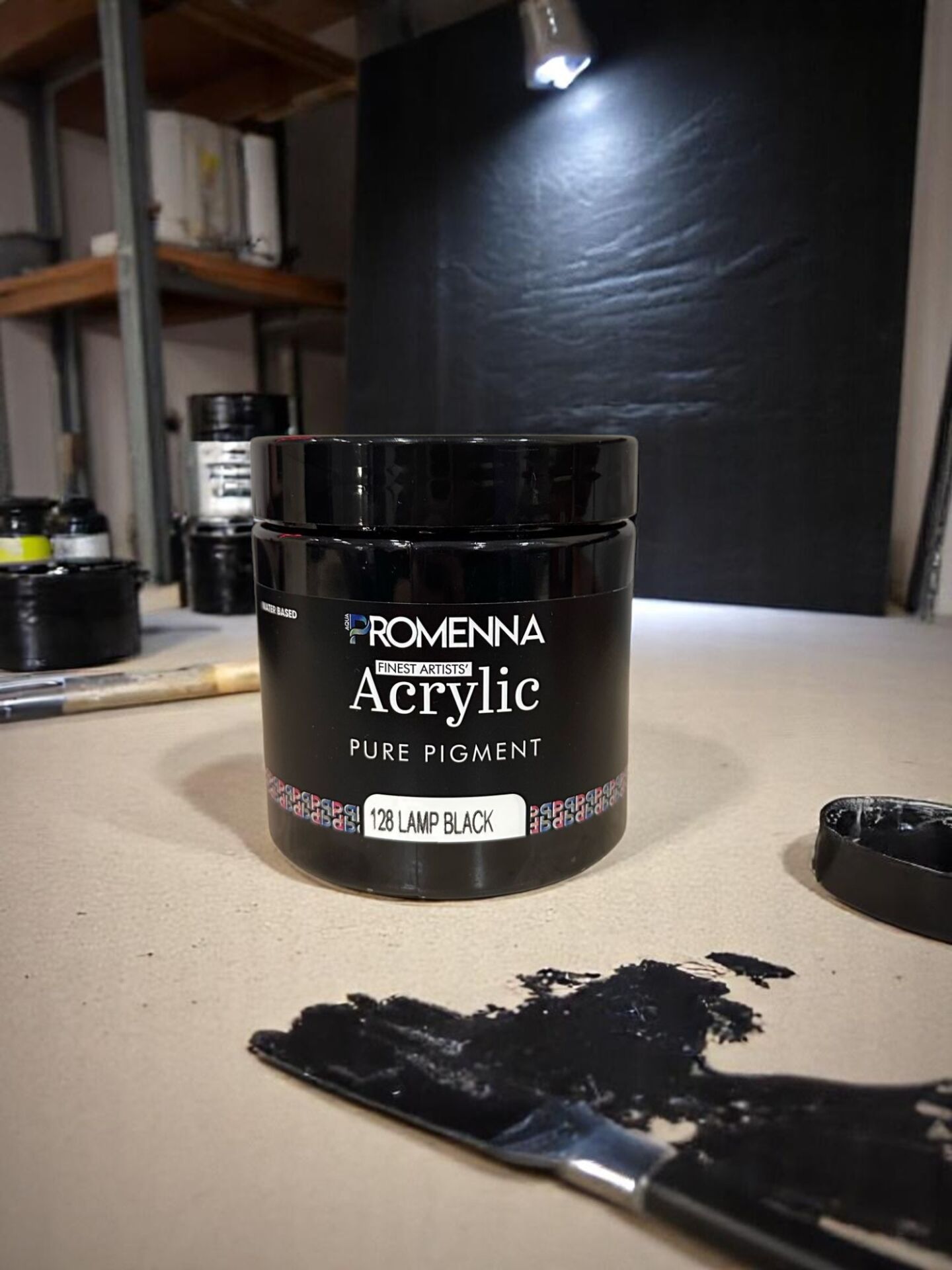 Lamp Black (Siyah) Akrilik Boya